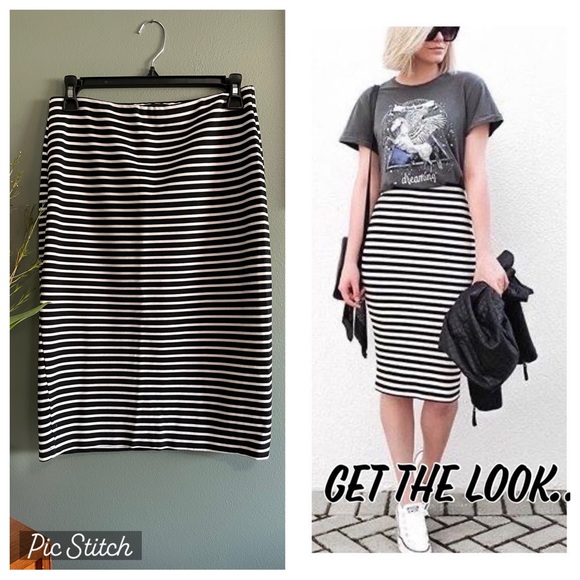 Sanctuary Striped Pencil Skirt - Picture 1 of 6